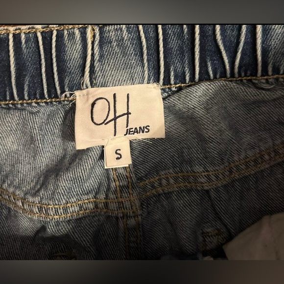 Oli & Hali Denim Cuffed Jeans with Colorful Embroidery - Picture 8 of 9